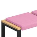 vidaXL Vankúš na lavičku 2 ks Látka Ružová Hĺbka 35 cm