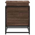 vidaXL Úložný box s vekom hnedý dub 60x40x51,5 cm kompozitné drevo