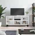 vidaXL TV skrinka lesklá biela 103,5x30x50 cm kompozitné drevo