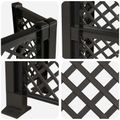 vidaXL Treláž na odpadky Antracitová 123 x 47 x 114 cm PP