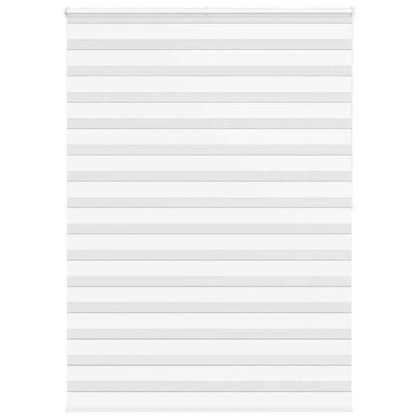vidaXL Zebra roleta biela 165x200 cm šírka látky 160,9cm polyester