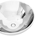 vidaXL Umývadlo 32,5x14 cm keramické strieborné
