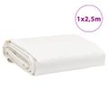 vidaXL Celta biela 1x2,5 m 650 g/m²