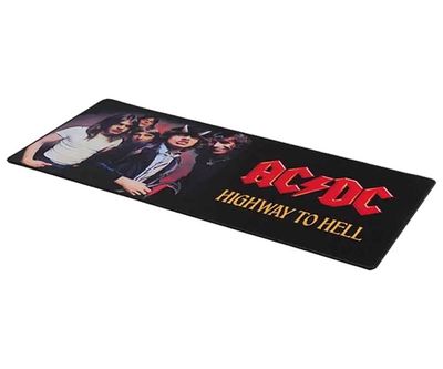AC/DC herná podložka XXL/ 90 x 40 cm Podložka pod myš, herná, okrúhla, 900×400×3mm