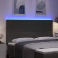 vidaXL LED hlavová doska Svetlosivá 180 cm Kordúrová tkanina