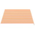 vidaXL Náhradná látka na markízu, žlto-oranžová, 350x250 cm, polyester