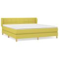 vidaXL Boxspring posteľ s matracom zelená 180x200 cm látka