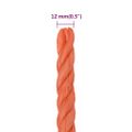vidaXL Pracovné lano oranžové 12 mm 50 m polypropylén