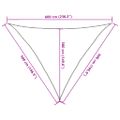 vidaXL Tieniaca plachta 160 g/m² tehlovočervená 5x5x6 m HDPE