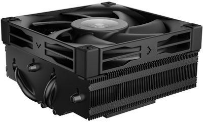 DEEPCOOL chladič AN400 Vzduchový chladič procesora, nízkoprofilový, 4 tepelné rúrky, 150W TDP, 92mm PWM ventilátor, Intel LGA1851/1700/1200, AMD AM5/A