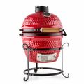 10029124 Klarstein Princesize, červený, keramický kamado gril, 11", údenie, barbecue, pomalé pečeni