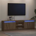 vidaXL TV jednotky 180 x 34 x 50 cm Hnedá Kompozitné drevo