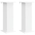 vidaXL Stojan na rastliny 2 ks Biela 30,5 x 30 x 80,5 cm
