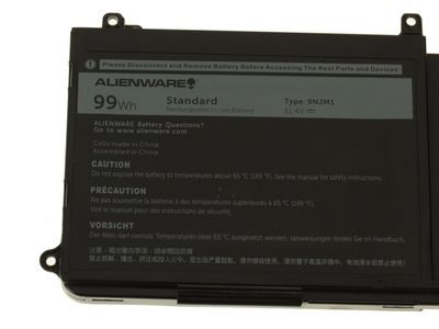 DELL Batéria 6-článková 99Wh Li-Ion Alienware 15 R3, 15 R4, 17 R4, 17 R5 Batéria, pre notebook, originálna, 99Wh, Li-Ion, 6-článková, pre Dell Alienware 15 R3, 15 R4, 17 R4, 17 R5