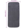 vidaXL Plážové uteráky 2 ks antracitové 75x200 cm látka 400 GSM