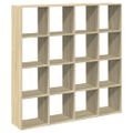 vidaXL Knižnica dub sonoma 137,5x29x137,5 cm kompozitné drevo