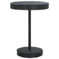 vidaXL 5-dielna záhr. barová súprava čierna polyratan a masívna akácia