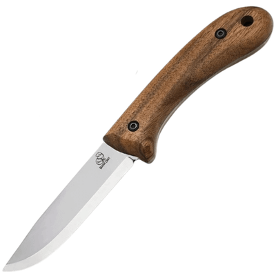 Beavercraft BSH2 Bushcraft Knife Glacier outdoorový nôž 10,5 cm, orechové drevo, kožené puzdro