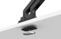 BENQ BDH01 ergonomické rameno na 2x monitor černý Duální držák monitoru, 17-35 palcu, VESA 75×75/100×100, 2-20 kg na rameno, plynové pružiny, ochranné desky stolu