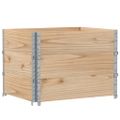 vidaXL Paletové ohrádky 3 ks 80x60 cm borovicový masív
