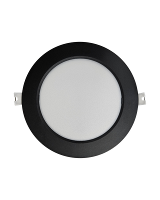 Q-52M LED panel 12W 1200lm 4000K čierny - kruhový vstavaný Qtec