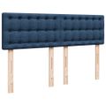 vidaXL Boxspring posteľ s matracom modrý 140x190 cm látka