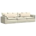 vidaXL Vankúše na pohovku 2 pcs Krémová 120 x 40 cm Kordúrová tkanina