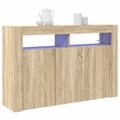 vidaXL Servírovacia skriňa Sonoma dub 116 x 30 x 75 cm