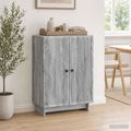 vidaXL Servírovacia skriňa Sivá sonoma 66 x 34,5 x 90 cm