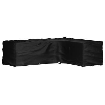 vidaXL Kryt na záhradný nábytok v tvare L 16 očiek 260x210x80 cm