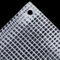 vidaXL Plachta Leno 140 g/m² 4x4 m biela