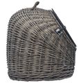 vidaXL Prepravka pre mačku sivá 50x42x40 cm prírodná vŕba