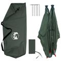 vidaXL Poľovnícky stan 145 x 145 x 150 cm Armádna zelená