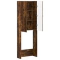 vidaXL Toaletná skriňa EDE Dymový dub 66 x 25,5 x 190 cm