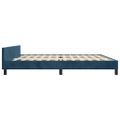 vidaXL Rám postele bez matraca tmavomodrý 200x200 cm zamat