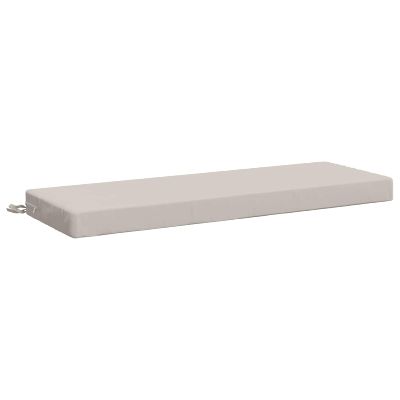 vidaXL Vankúš na lavičku SOEST 100% polyester Biela 110 x 40 x 8 cm