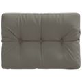 vidaXL Vankúš na paletu VIANEN 100% polyester Sivá 70 x 60 x 12 cm