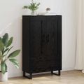 vidaXL Highboard Čierny dub 69,5 x 31 x 115 cm Kompozitné drevo