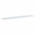 vidaXL Prídavné police 4ks, lesklé biele 100x20x1,5cm kompozitné drevo