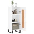 vidaXL Komoda lesklá biela 34,5x34x90 cm spracované drevo