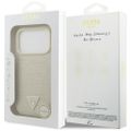 Puzdro Guess Croco Triangle Logo MagSafe pre iPhone 17 Pro zlaté