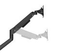 Neomounts  DS70-250BL2 Neomounts NEXT Slim Desk Mount, double display (topfix clamp/grommet), black Držák, VESA, stolní, pro 2 ploché/zakrivené monitory, úhloprícka 17–32", náklon 90°, otácení 180°, rotace 360°, nosnost 18kg, cer