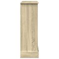 vidaXL Obloženie krbu dub sonoma 90x30x90 cm kompozitné drevo