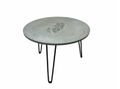 LC-M2-T-G Luma Concrete Table – Medium Grey, Tatry Relief, Glow