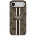 Puzdro Guess 4G Printed Stripes MagSafe pre iPhone 17 Air hnedá