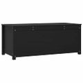 vidaXL Úložný box čierny 110x50x45,5 cm masívna borovica