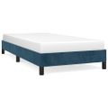 vidaXL Rám postele bez matraca tmavomodrý 90x200 cm zamat