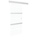 vidaXL Posuvné dvere ESG sklo a hliník 90x212 cm strieborné
