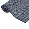 vidaXL Vonkajší koberec s plochým tkaním 80x250 cm modrý