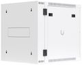 Ubiquiti UniFi 12U Rack Cabinet Wall SW Glass - Nástěnný rozvaděč, výška 12U, ventilátory, prosklené dveře, dvoudílný Rack, 12U, nástenný, sklenené dvere, ventilátory, 80 kg nosnost, 600 × 703 × 639 mm, bílý